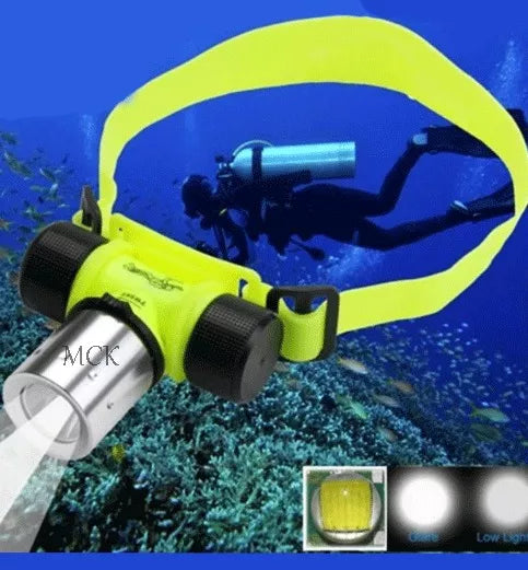 linterna de cabeza para buceo + Obsequio