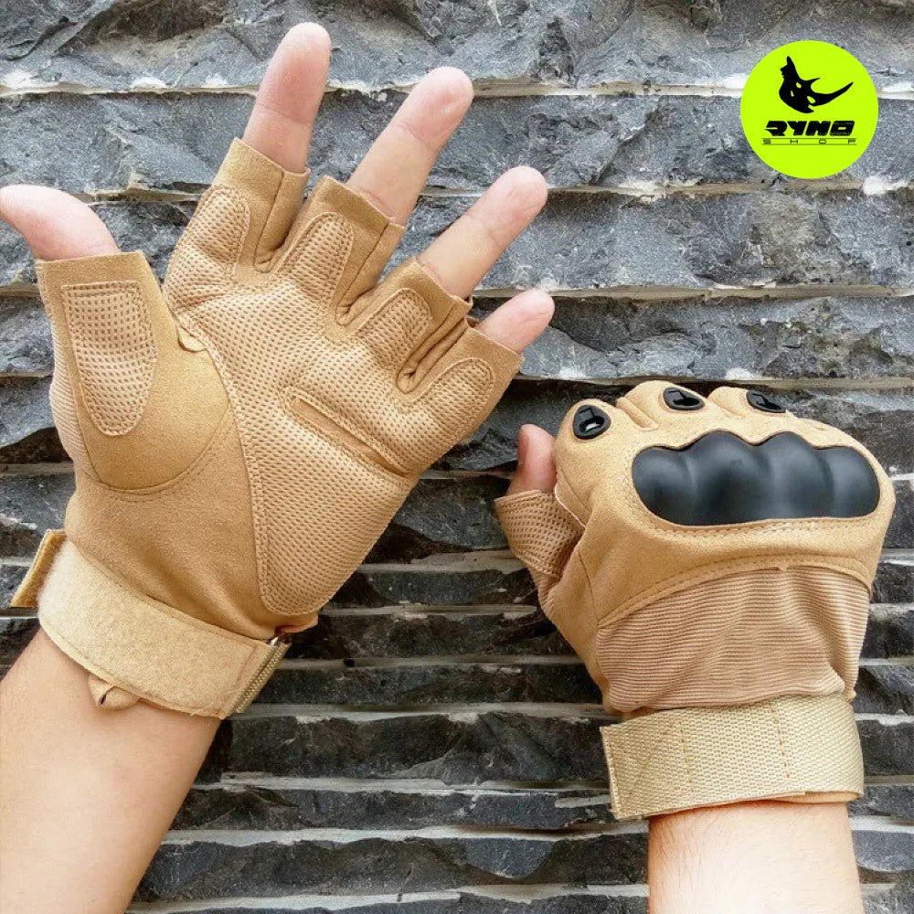 Guantes tácticos Omega medio dedo + Obsequio