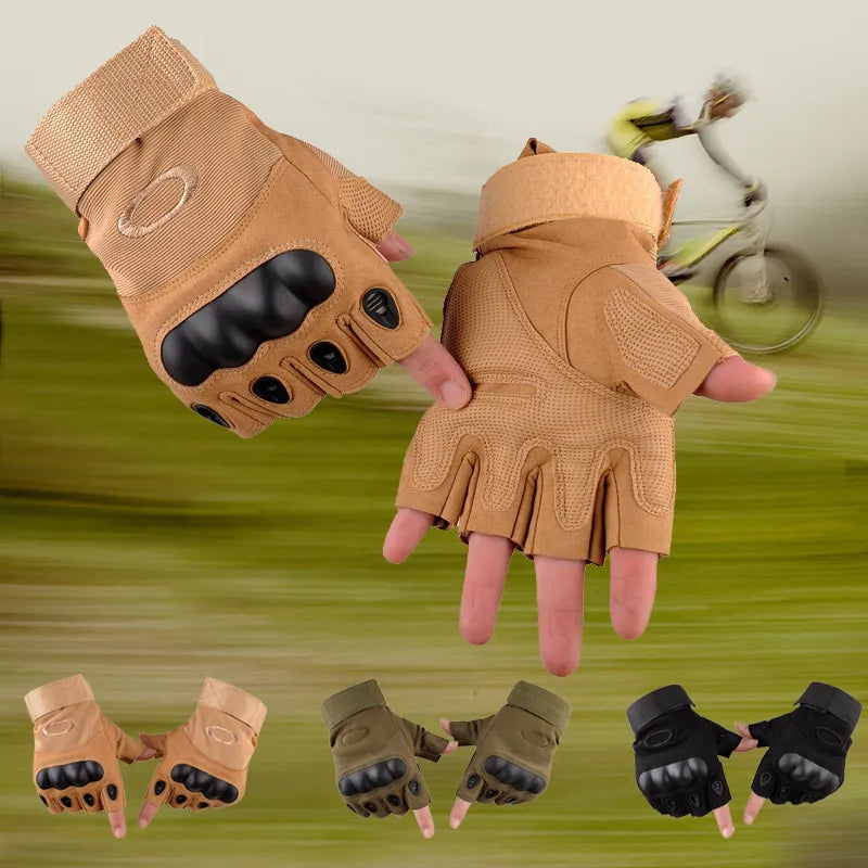 Guantes tácticos Omega medio dedo + Obsequio